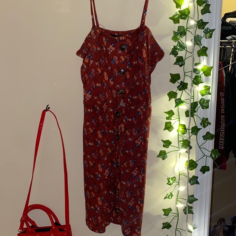Floral dress.